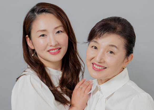 母娘のペア撮影